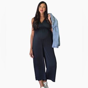 NWT Ingrid & Isabel satin maternity jumpsuit
